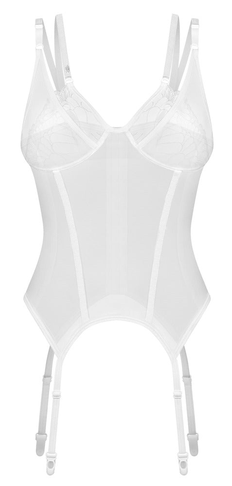 OBS Basque S/M - Top Transparente con Liguero Obsessive