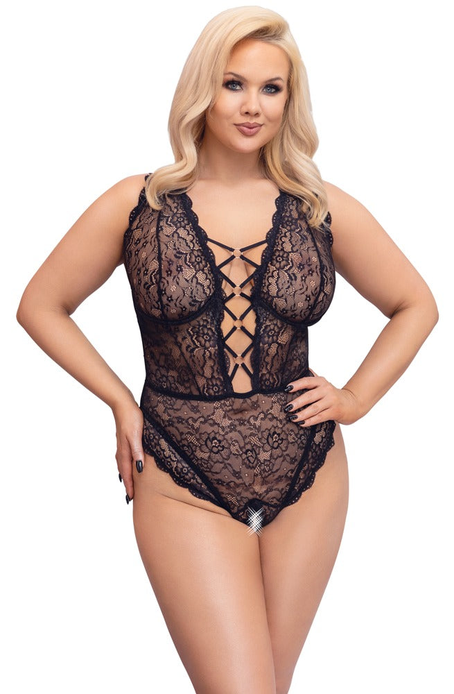 Body Lace 85D/L Cottelli Curves - Encaje Sensual con Detalles Dorados