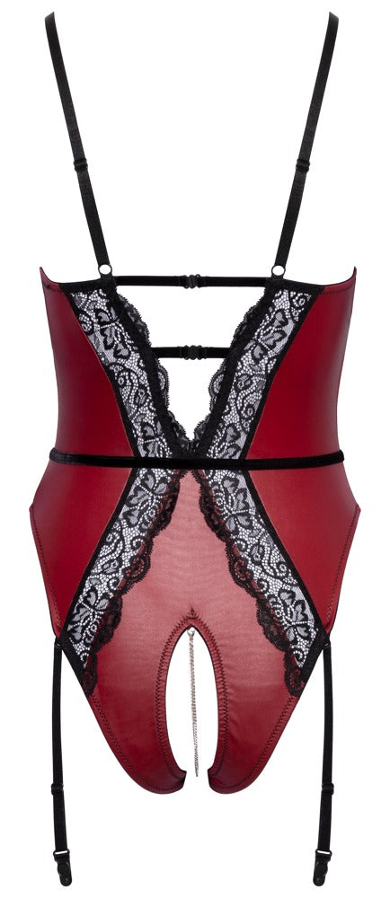 Body Abierta Fina Red/Black L - Diseño Sofisticado con Detalles en Encaje
