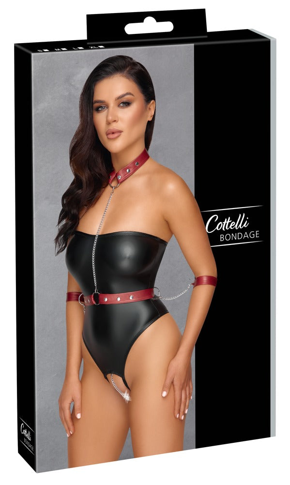 Tubebody Bondage XL Cottelli - Body sin tirantes con arnés desmontable