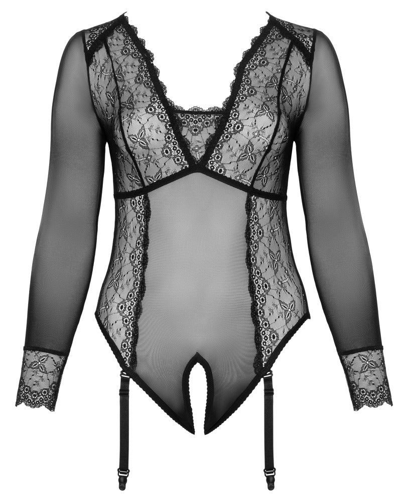 Body Lace Crotchless Cottelli Curves 4XL - Encaje Transparente