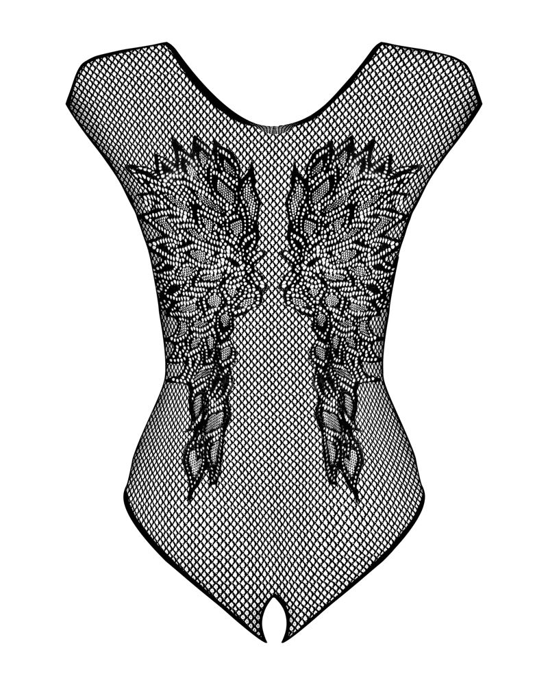 Body Obsessive B112 XL/2XL - Malla Elástica con Diseño Floral