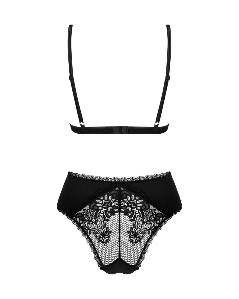 Body Maderris XS/S Negro - Encaje Elástico Ajustable Obsessive