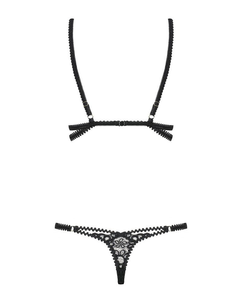 OBS Body L/XL Obsessive - Teddy Strappy con Encaje