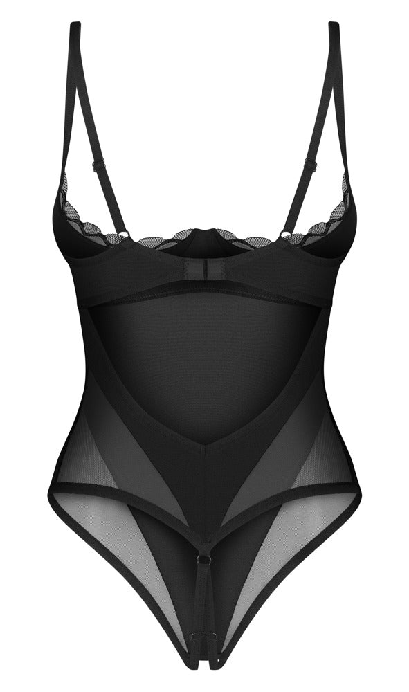 Body Abierto Obsessive Stelisa Negro 2XL/3XL