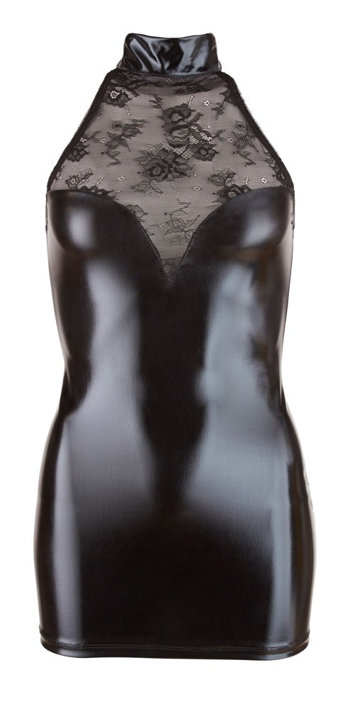 Vestido Fiesta Corto Negro con Encaje - Cottelli PARTY Talla L