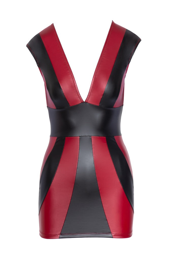 Vestido Fiesta Cottelli Party Rayas Rojo y Negro Talla S
