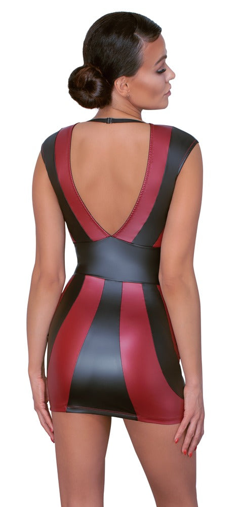 Vestido Fiesta Cottelli Party Rayas Rojo y Negro Talla S