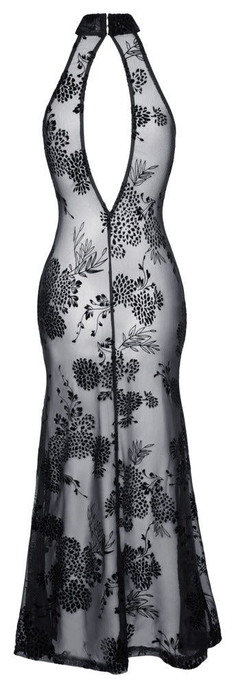Noir Dress Long M - Vestido Largo Elegante con Escote Profundo