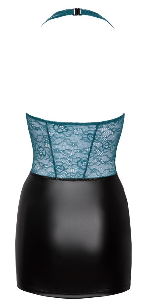 Vestido Lencería Cottelli Lingerie Negro y Petróleo Talla XL