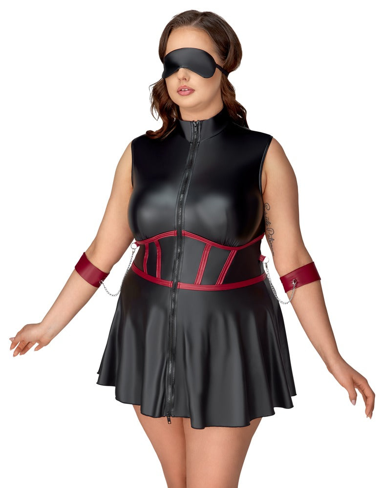 Dress Bodice XL Cottelli BONDAGE - Vestido Corto Ajustado Negro