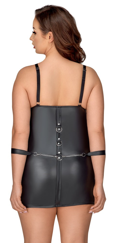 Dress Bondage 3XL Negro Cottelli - Vestido Fiesta con Accesorios