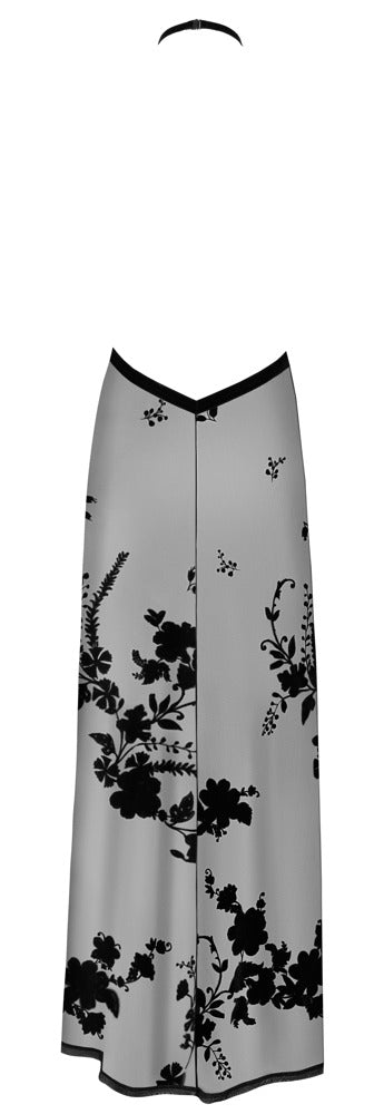 Noir Dress Long XL - Vestido Largo Elegante en Malla Elástica