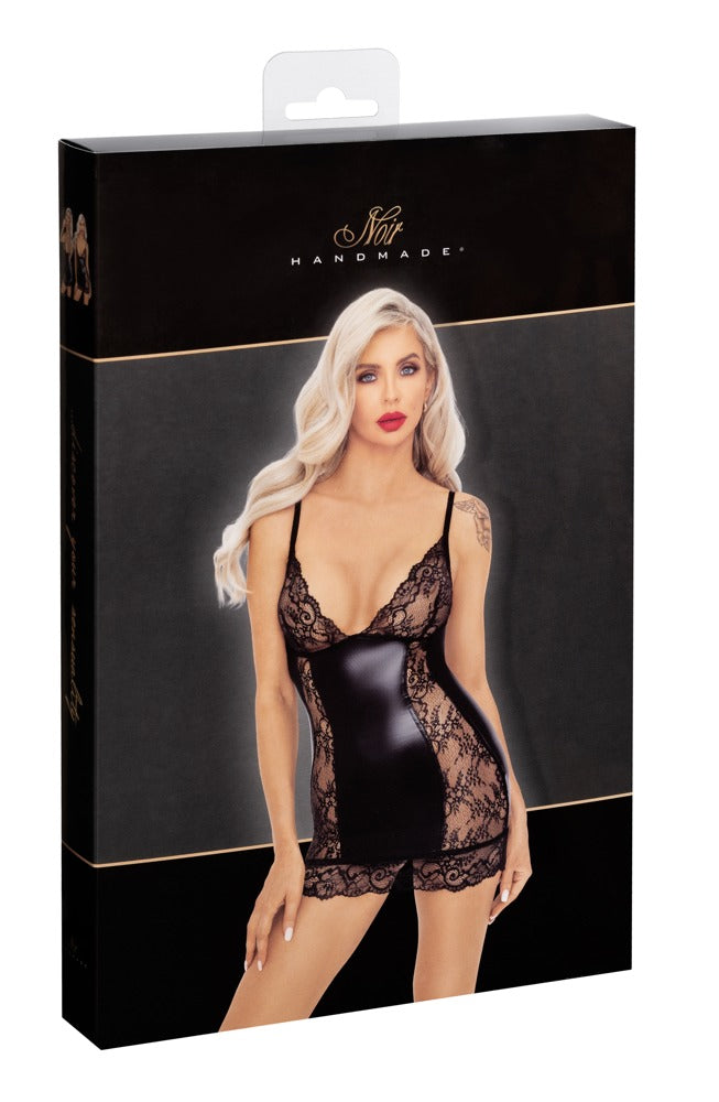 Noir Dress Lace S - Vestido de Fiesta Ajustado con Encaje