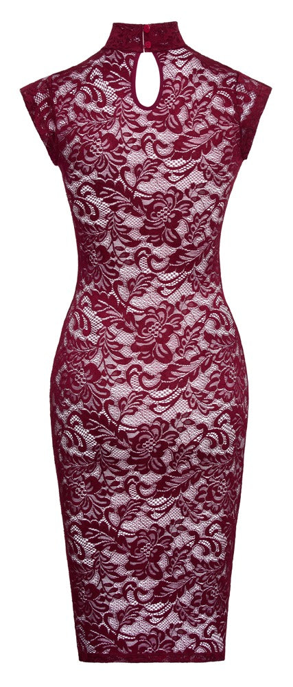 Vestido de Fiesta Cottelli PARTY Encaje Rojo XL