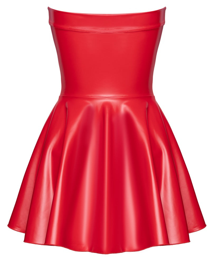 Noir Dress Red XL - Minivestido Tubo Sin Tirantes Rojo Brillante