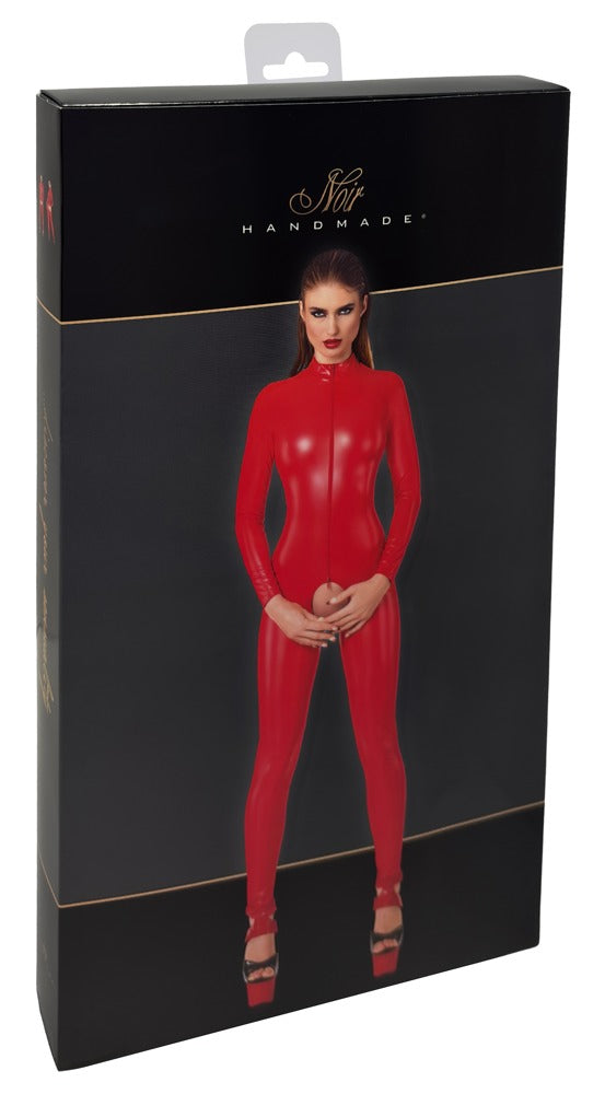 Noir Jumpsuit Red XL - Mono Powerwet sin Entrepierna