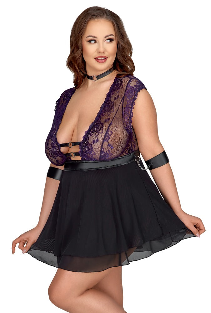 Babydoll Bond 2XL - Conjunto Lencería Cottelli BONDAGE