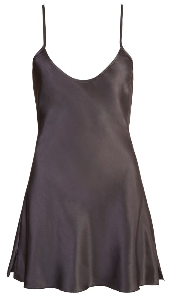 Satin Chemise Black M - Camisón de Satén Negro Cottelli