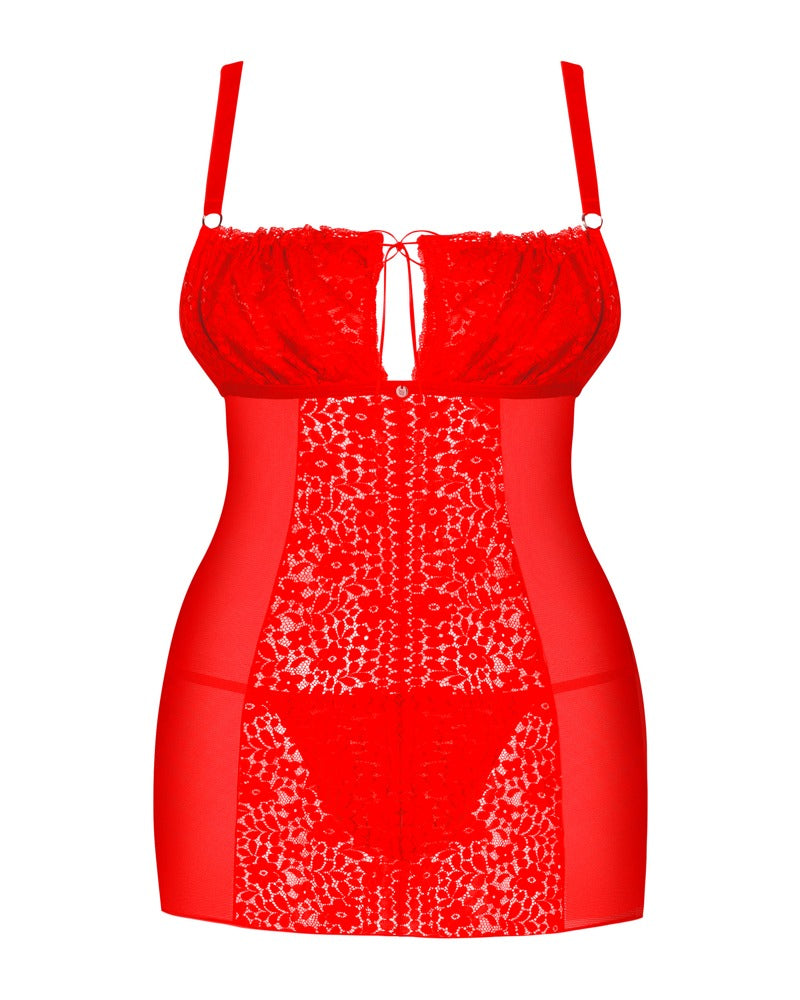 OBS Dress 4XL/5XL - Chemise Rojo Obsessive