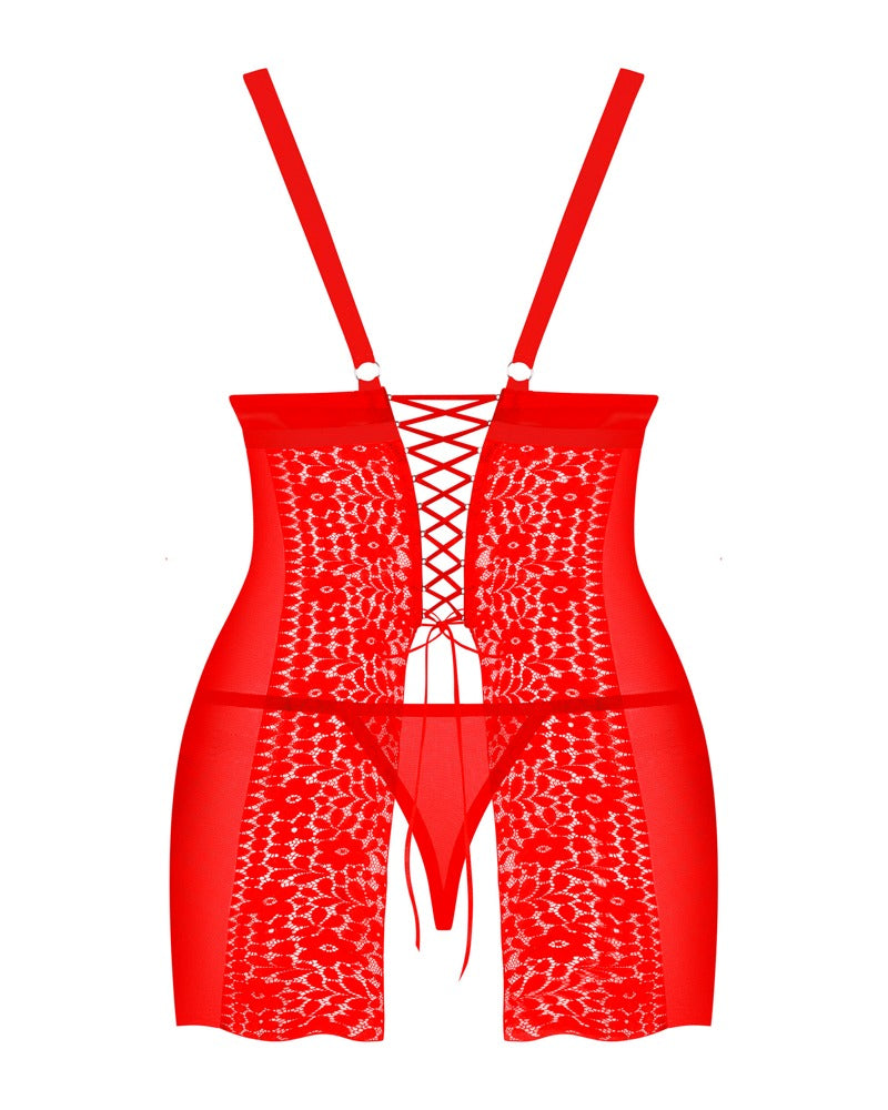 OBS Dress 4XL/5XL - Chemise Rojo Obsessive