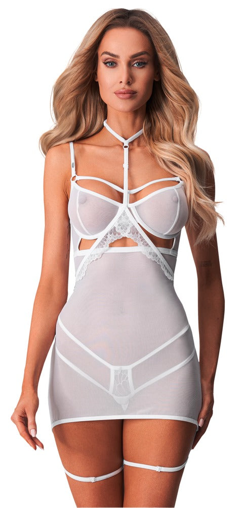 OBS Chemise White S/M - Camisón Sensual de Obsessive