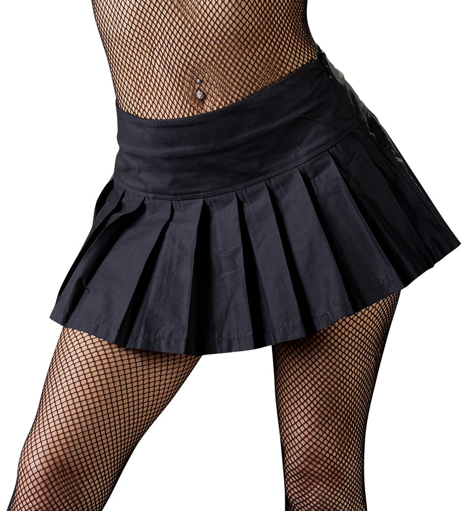 Minifalda de Pliegues Cottelli PARTY - Negra con Cremallera