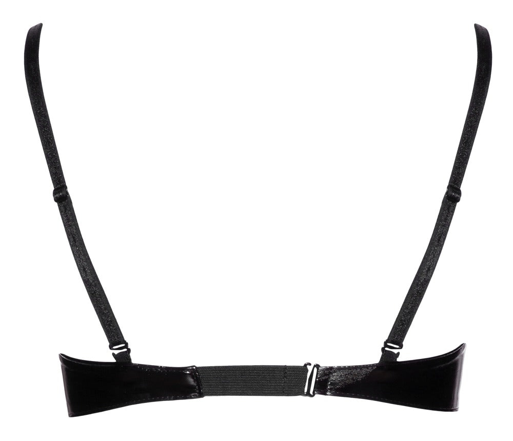 Sujetador Vinilo Black Level 80D Negro Brillante