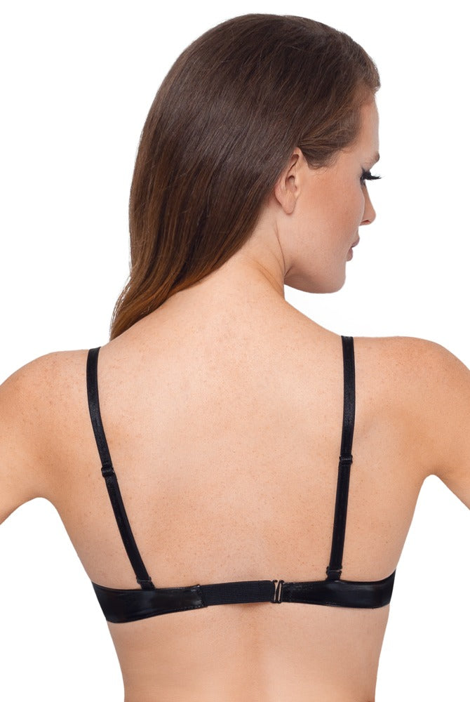 Sujetador Vinyl Negro 75D Black Level - Charol Brillante
