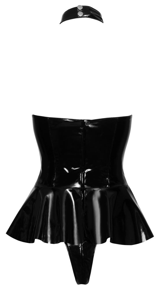 Body Vinilo con Falda Black Level - Diseño Ajustable Talla M