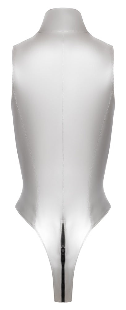 Vinyl Body Silver XL - Black Level | Body Brillante de Vinilo Plateado