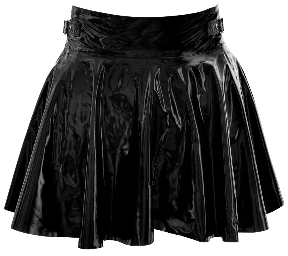 Vinyl Mini Skirt M - Black Level