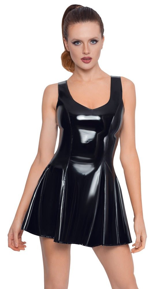 Vinyl Dress Black XS - Vestido de Charol Negro Black Level