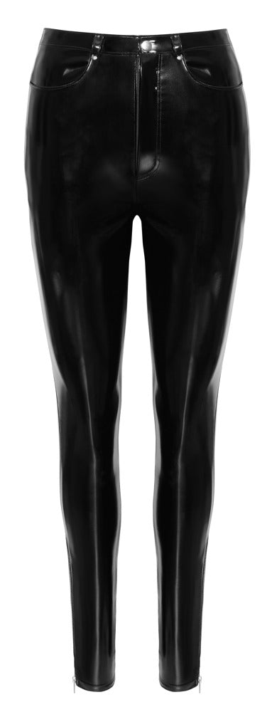 Pantalón Vinilo Negro Brillante XL - Black Level