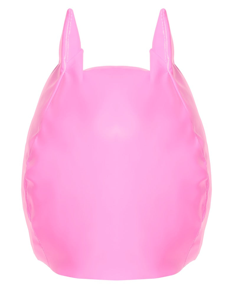 Vinyl Cat Mask S-L - Máscara de Gato en Vinilo Rosa Brillante