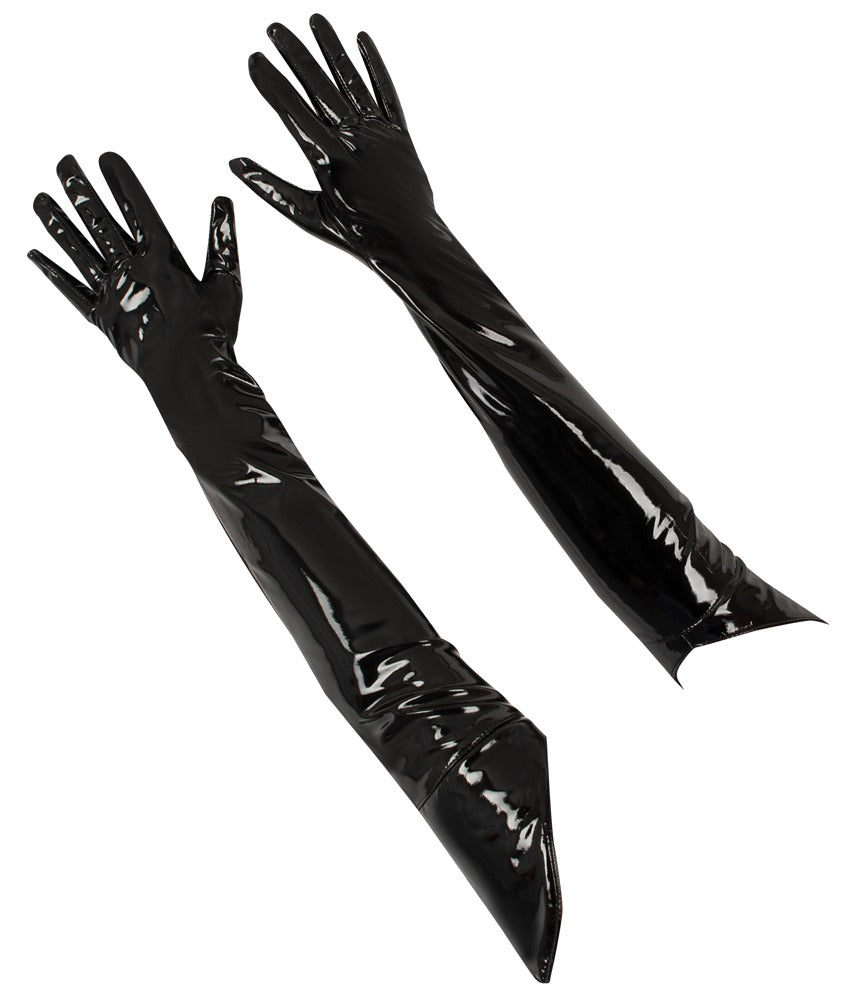 Guantes de Vinilo Negro Extralargas Black Level Talla S