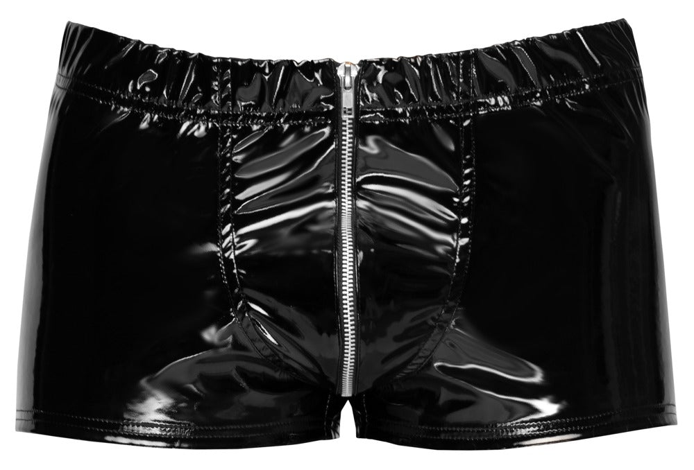 Vinyl M. Pants RV L Black Level - Pantalones Charol Negro con Acceso Directo