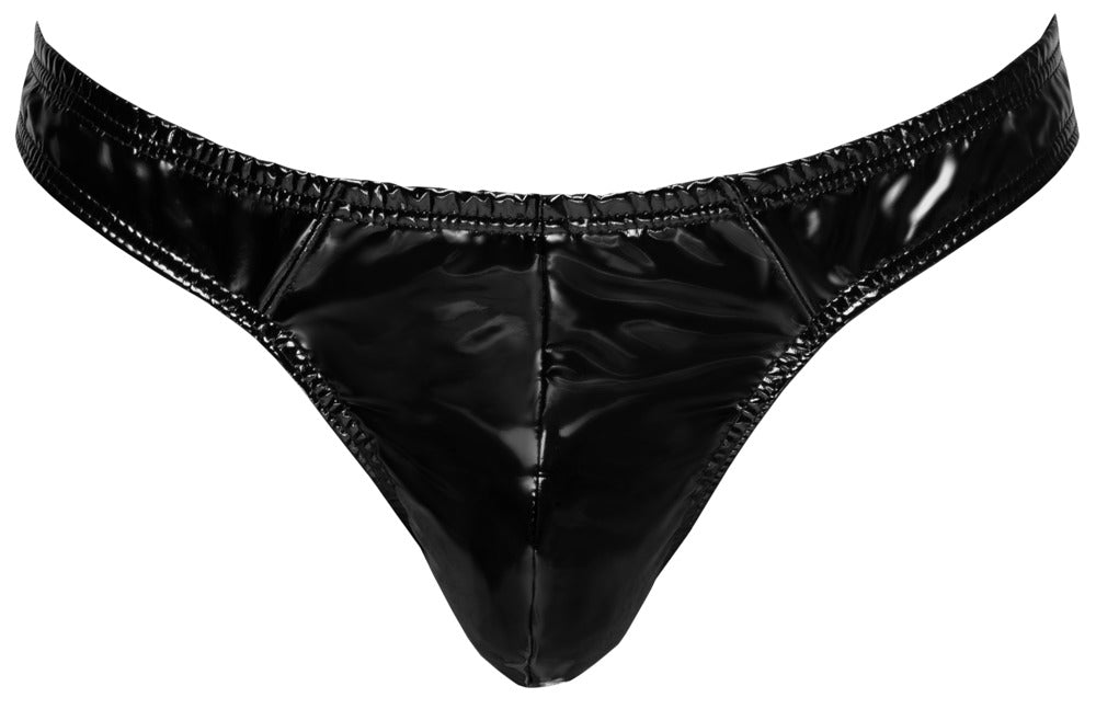 Tanga Rio M Vinilo Brillante Black Level - Charol Elástico Hombre