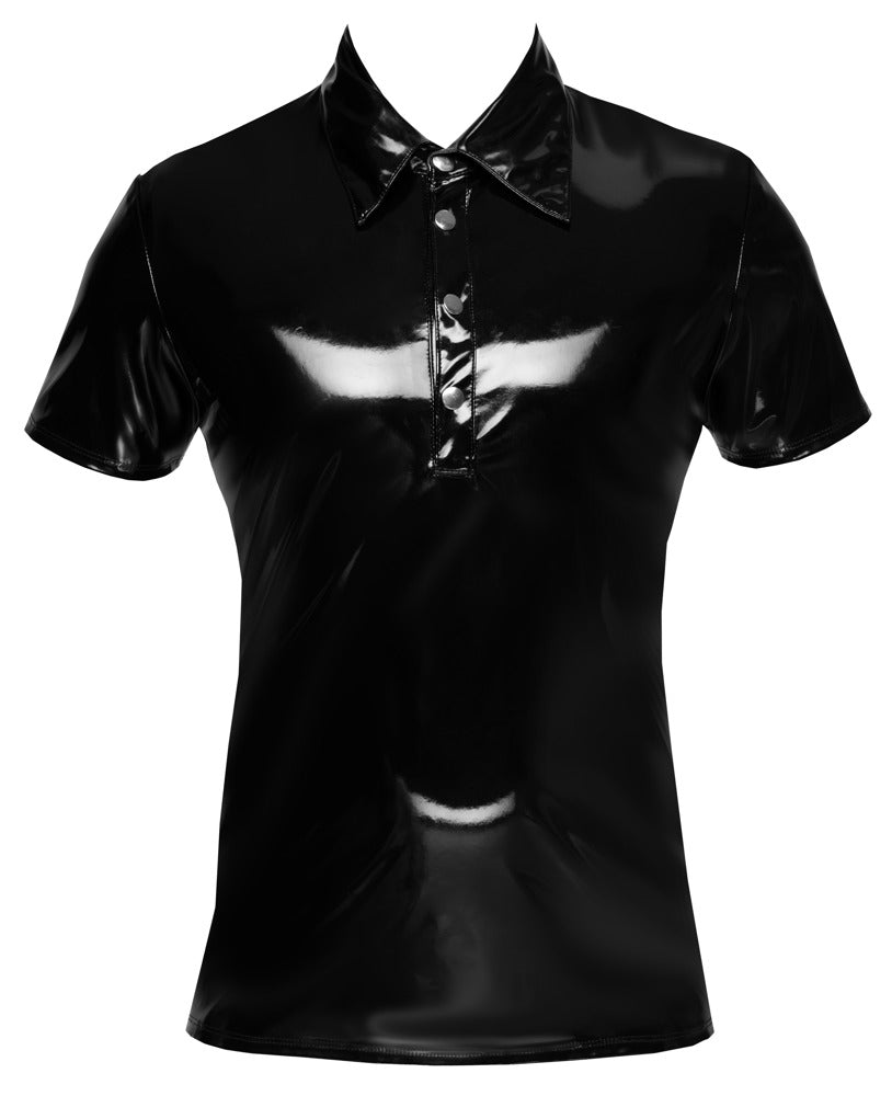 Polo Vinilo Negro Black Level Talla XL - Charol Brillante