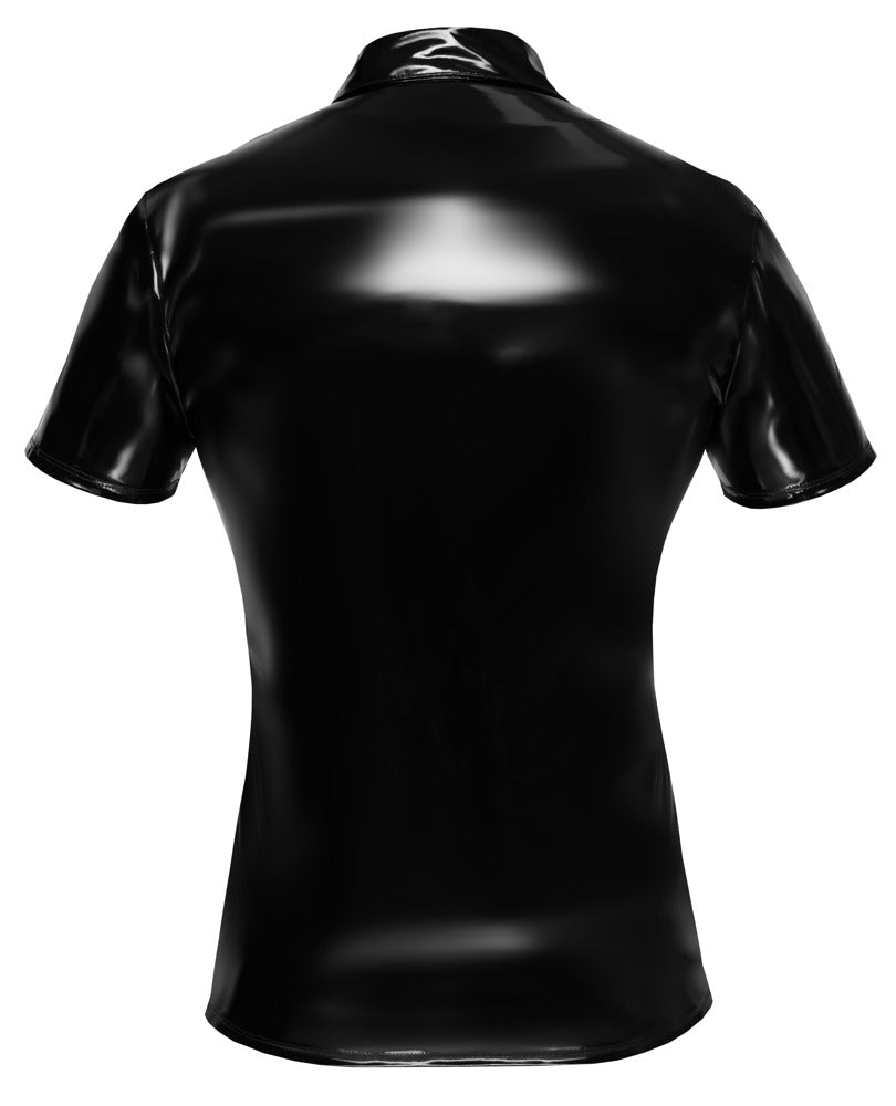 Polo Vinilo Negro Black Level Talla XL - Charol Brillante