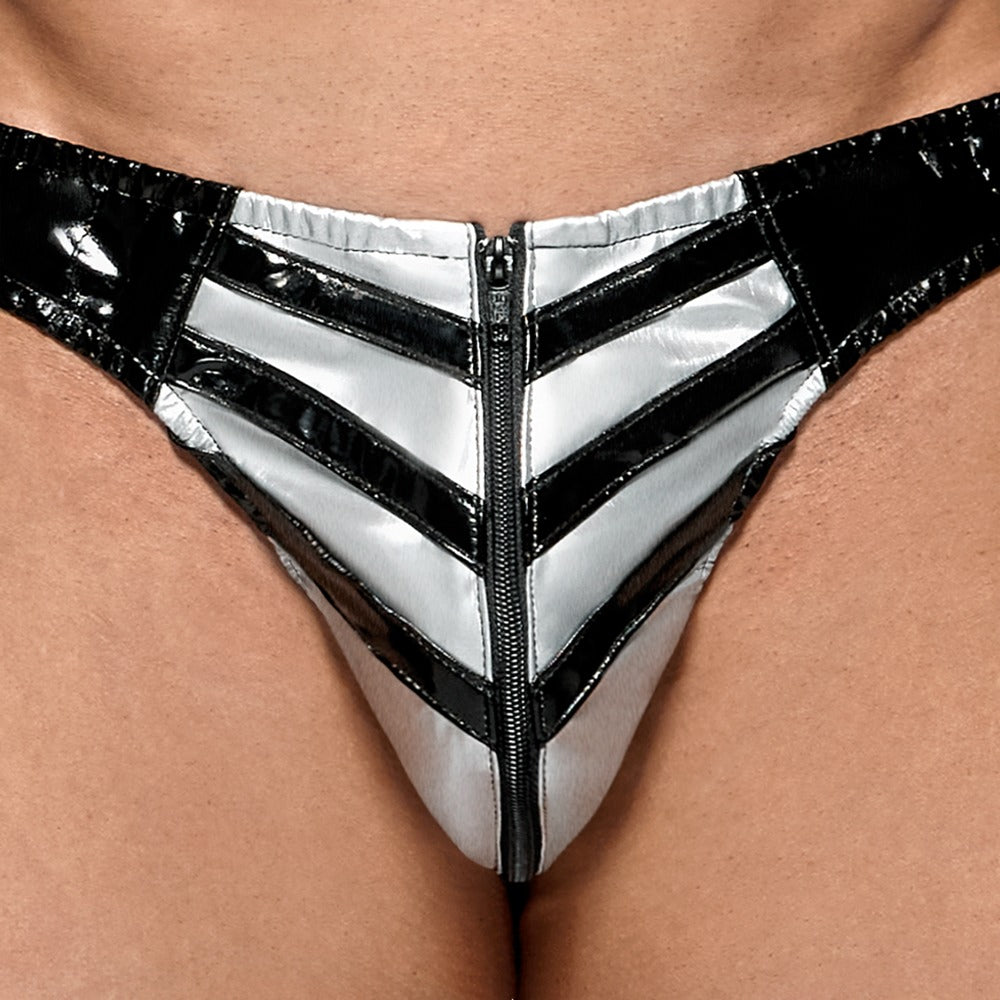 Black Level Vinyl Briefs Men 2XL - Braguita Vinilo Brillo Negro
