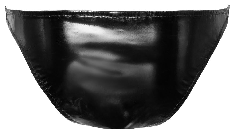 Black Level Vinyl Briefs Men M - Braguitas Vinilo Negro Brillo