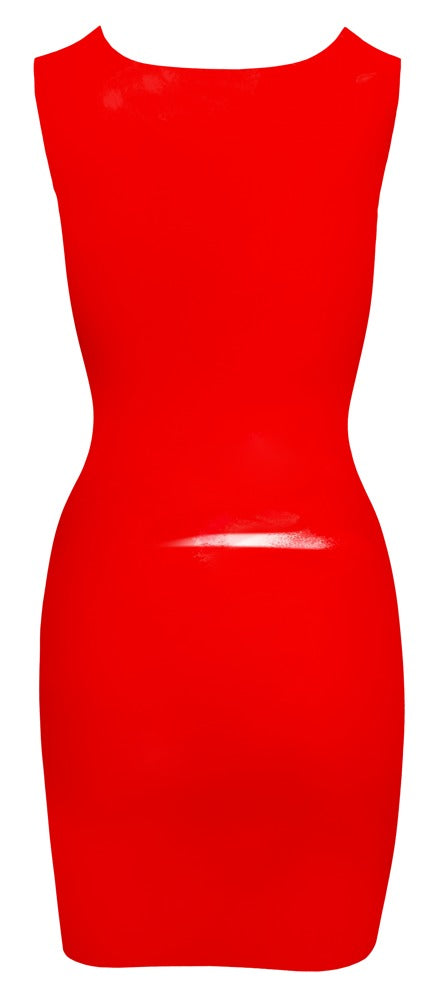 Vestido Latex Rojo M - Late X | Mini Dress Sin Mangas