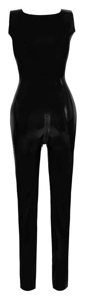 Latex Catsuit Negro 2XL - Traje de Gato sin Mangas Late X