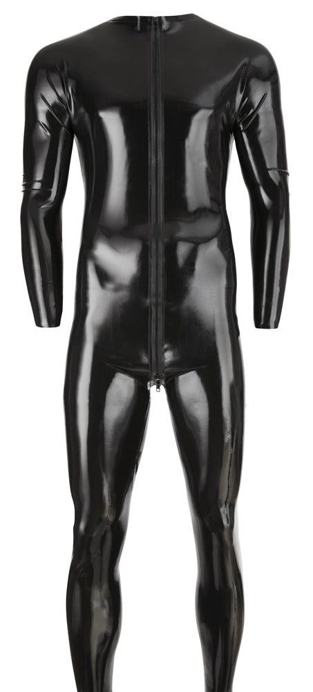 Late X Men's Latex Jumpsuit S - Mono Ajustado de Látex Natural