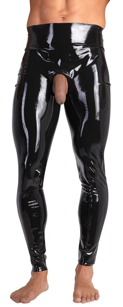 Men's Latex Leggings M - Polainas de Látex Ajustadas