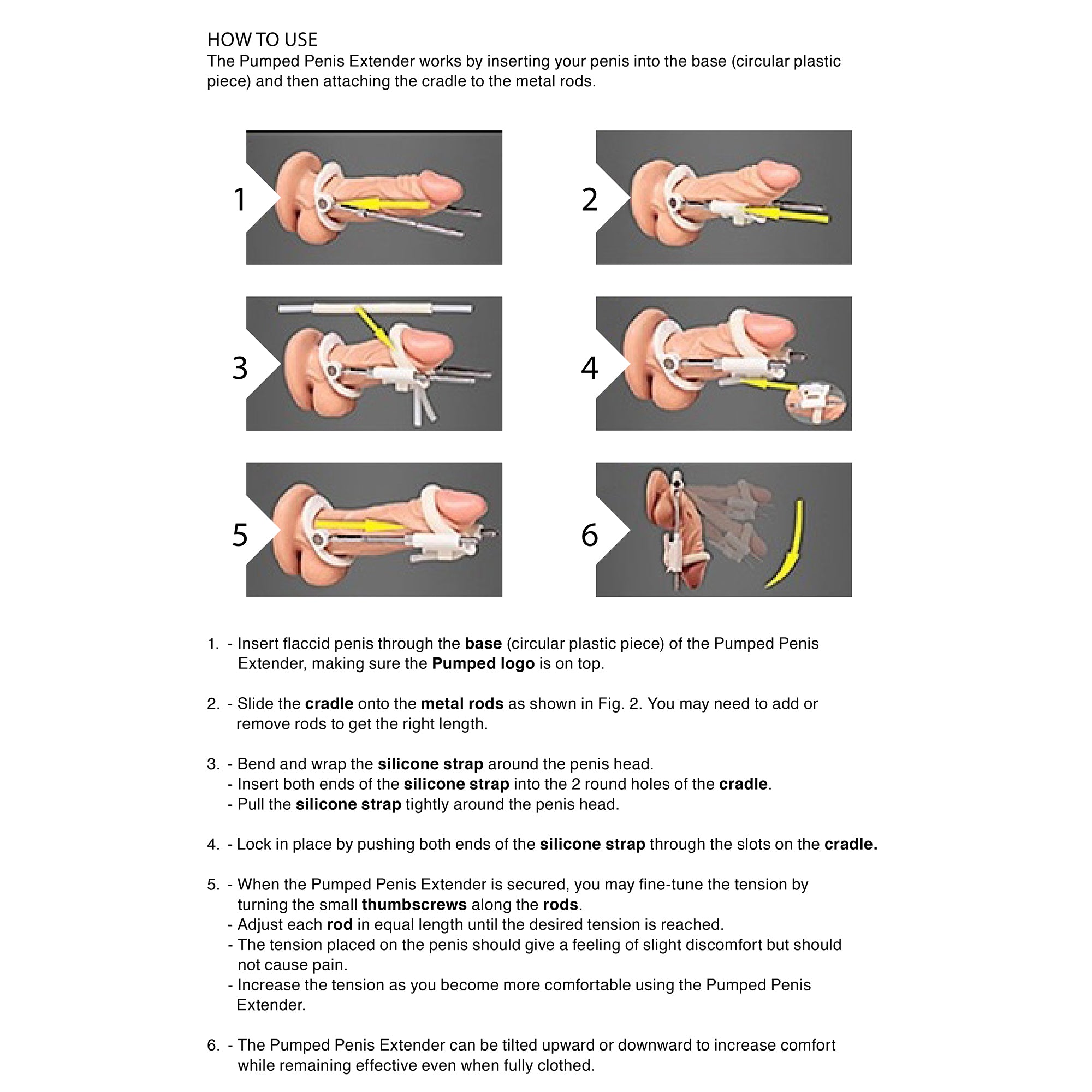 EXTENSOR DE PENE POR TRACCIÓN PENIS EXTENDER PUMPED NEGRO