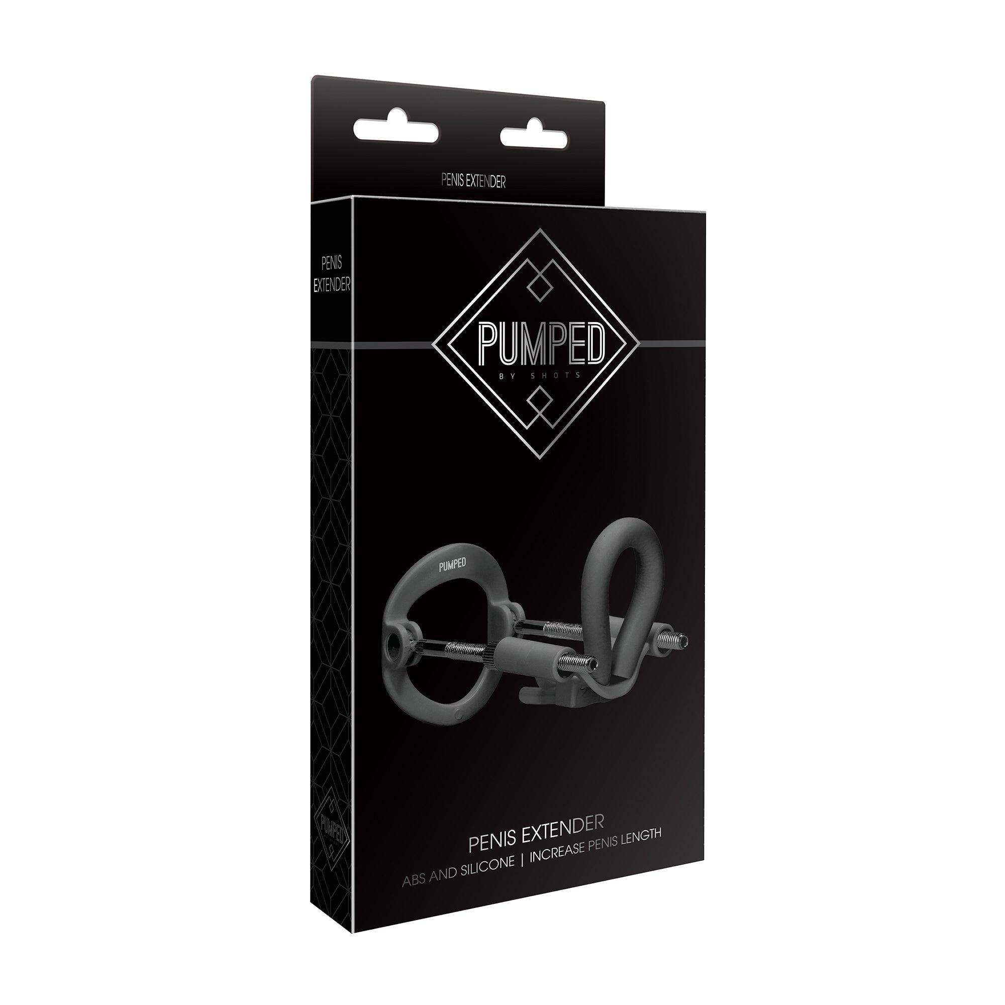 EXTENSOR DE PENE POR TRACCIÓN PENIS EXTENDER PUMPED NEGRO