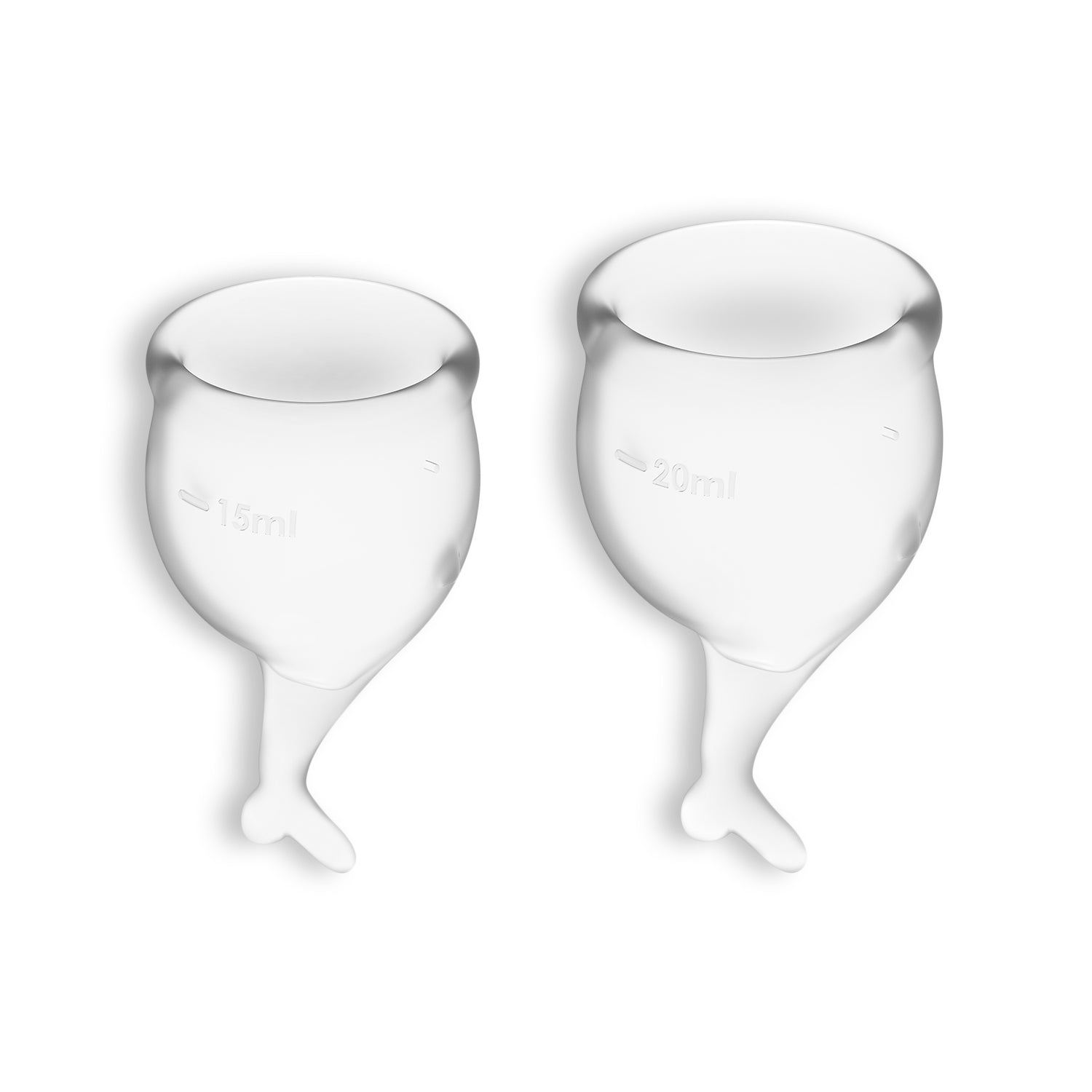 Copas Menstruales Feel Secure Transparent Pack de 2