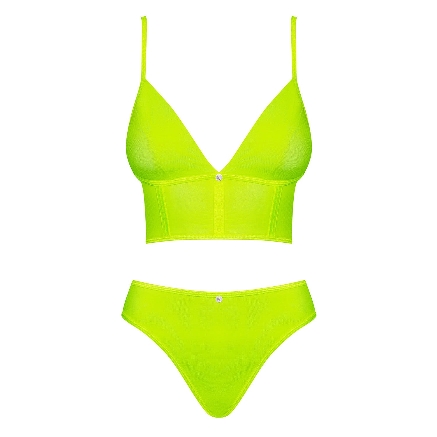 Neonia Set de 2 Piezas con Cremallera Amarillo Neón